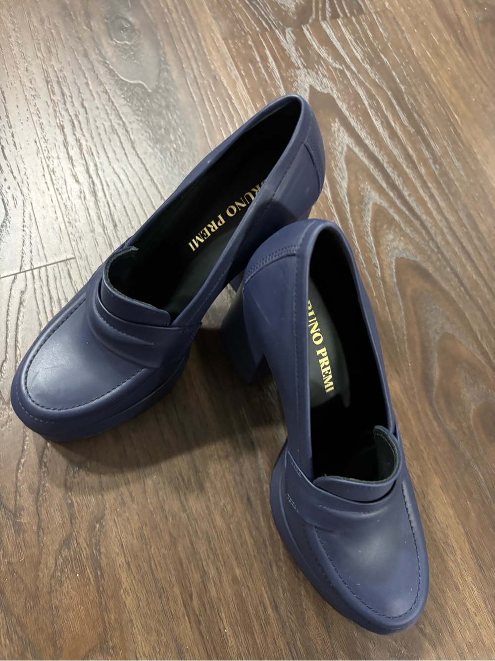 Bruno Premi Platform Heel Penny Loafers